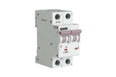 Circuit breaker 2 poles 32A 10kA curve C