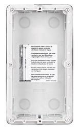 2 modules flush mounted box