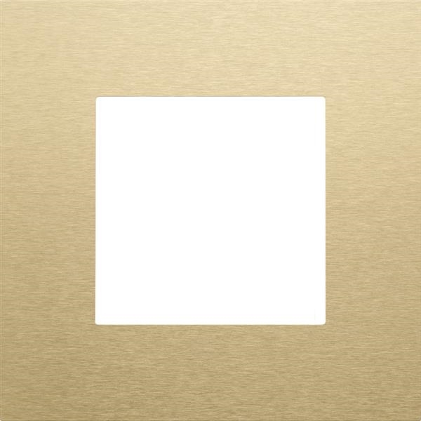 Single cover plate, Niko Pure Aluminum brushed Gold