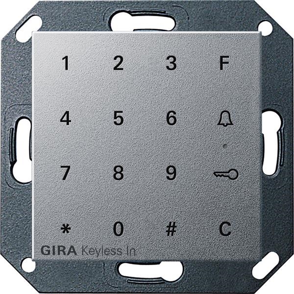 Gira keyless In codeklavierSystem 55 kleur Aluminium