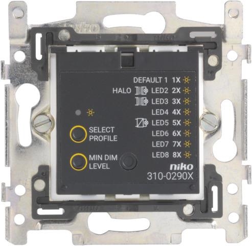 Base for universal push button dimmer PLC interference suppression 3 - 300W, 2 wire