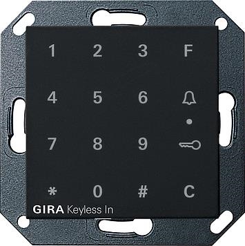 Gira keyless In keypad System 55 Black mat