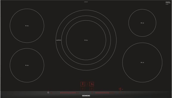 iQ300 Induction hob 90cm, powerInduction, 5 zones (1 x XL), fryingSensor, boost, timer, dual lightSl