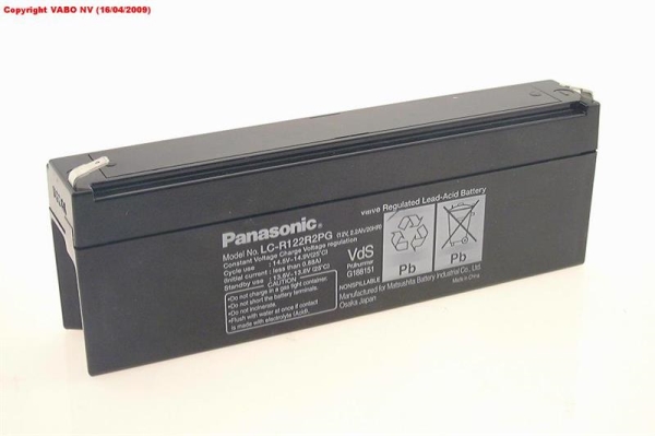 Batterie rechargeables Panasonic 12V 2.2Ah 178 x 34 x 66mm