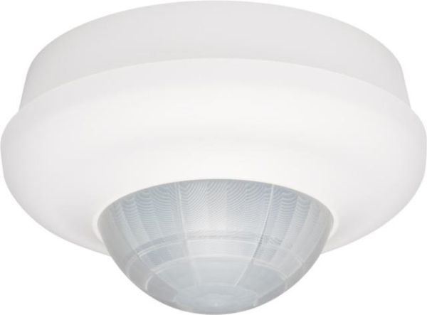 Aan - of afwezigheidsmelder 32m PIR 360° (230V) master één kanaal voor opbouw op hoge plafonds Wit