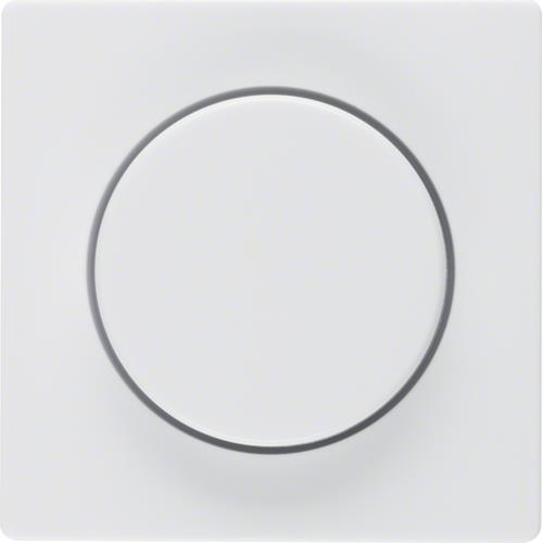 Centre plate for rot. dimmer / potentiometer, setting knob,Q.1 / Q.3, polar White