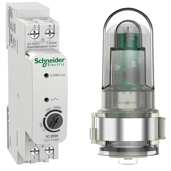 Schemerschakelaar IC2000 met lichtsensor voor buiten (18mm)