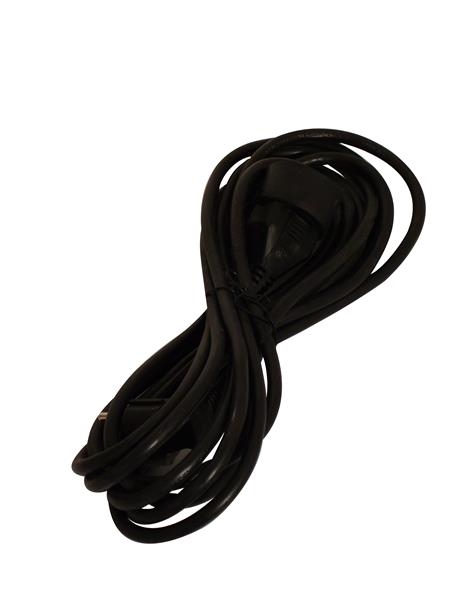 Extension cable 3m Black - French plug