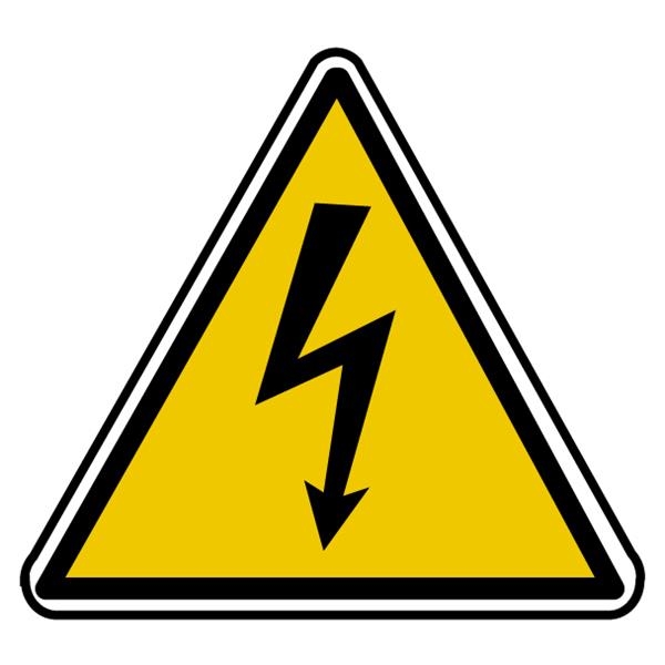 Sticker 300 x 300mm electrical hazard