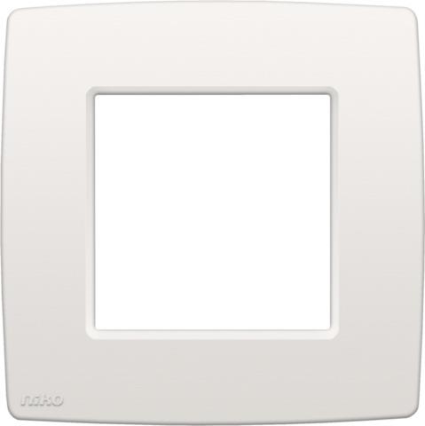 Single flush surround plate Original White