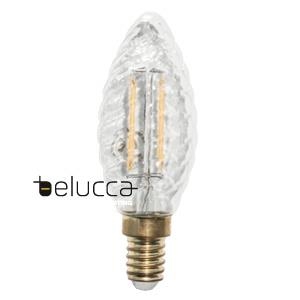 Filament Led candle twist 4W E14 470lm 2700K 15000h dim Cri > 80