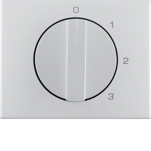 Centre plate rotary knob 3-step switch, neutral position, K.5, Alu, al