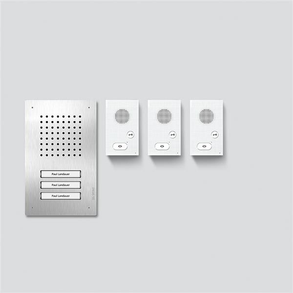 Audio - set Siedle Classic Edelstaal / Wit