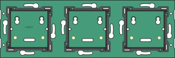 3 - fold horizontal wall - mounted printed circuit board for Niko Home Control for use with connecti