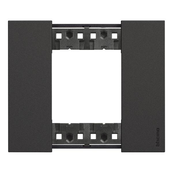 LNow - cover plate 2 modules Black