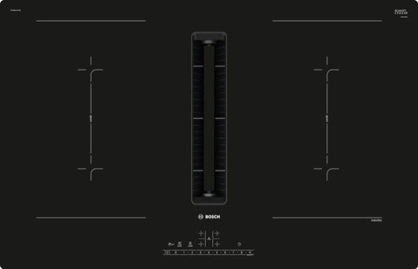 Table de cuisson Serie 6 induction-ventilation intégrée 80cm, CombiInduction, 4 zones (2 combi), Dir