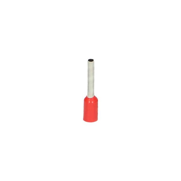 Insulated cable end terminal max. section 1mm², Copper sleeve length: 8mm, pack 100 pieces