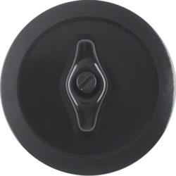 Centre plate toggle, 1930, Black glossy