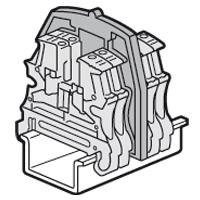 Eindplaten schroefklemmen 3 verdiepingen