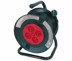 Kabelhaspel met thermische beveiliging 4 stopcontacten 3680W - 40m