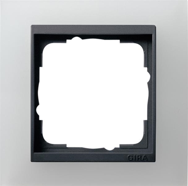 Cover frame 1 gang intermediate frame Anthracite Gira Event opaque White