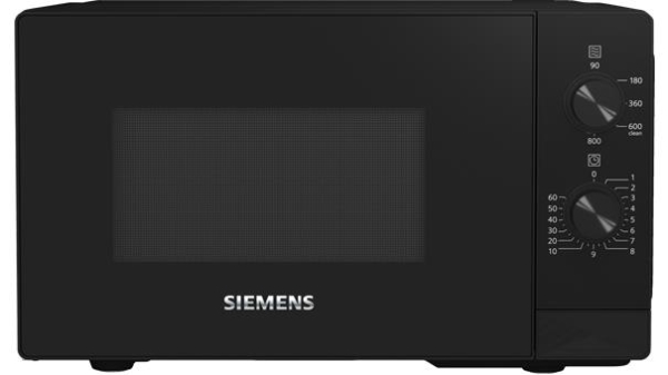 iQ300 freestanding microwave oven 800W, 5 powers, Hydrolysis, 20l (27cm), LED lighting Black