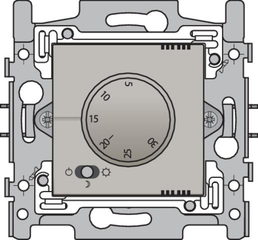 Electronic thermostat, Champagne coated