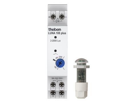 Interrupteur crépusculaire cellule à encastrer 230V 50 - 60Hz 2 - 2000lux 1NO 16A