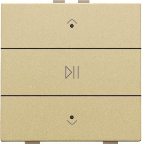 Commande audio simple avec Led pour Niko Home control Alu Gold