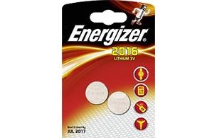 Energizer - lithium battery - 3V / CR2016 - 2 pieces