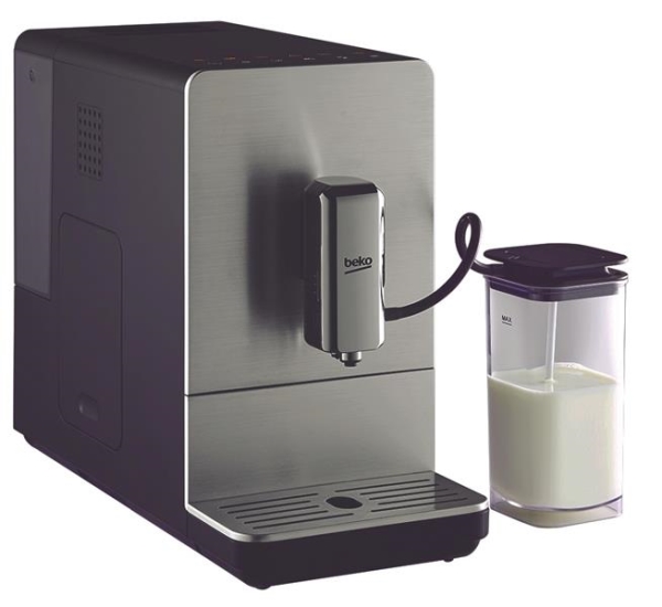 Machine expresso 1.5L Inox / Noir steamer / réservoir de lait frais