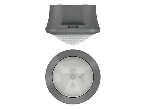 Détecteur de présence Gris apparent 360° 1 canal 8m IP54 80W Led