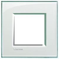 LivingLight - cover plate 2 modules Aquamarine