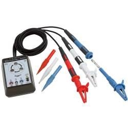 Phase rotation tester with fused test leads