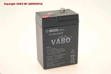 Batterie Acide - Plomb 6V 4000mAh longueur 70mm largeur 47mm hauteur 100mm