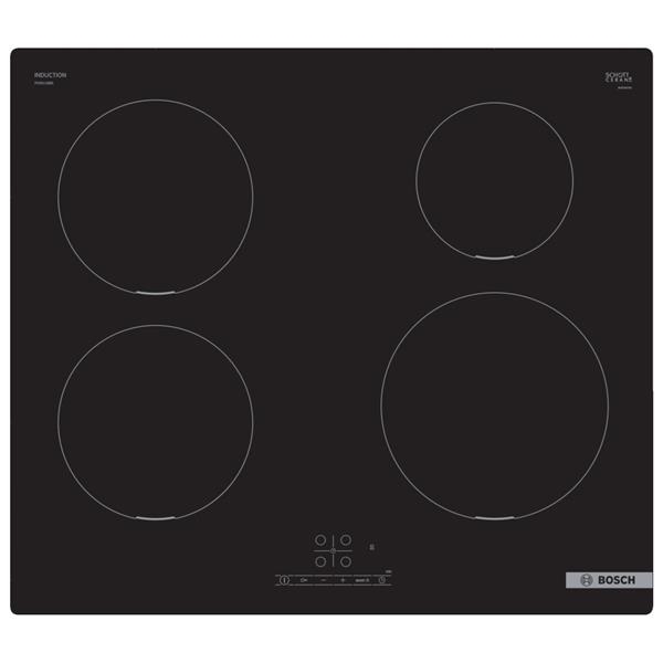 Table de cuisson Serie 4 Induction 60cm, SmartInduction, 4 zones, TouchSelect, boost, timer sans cad