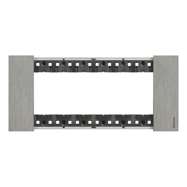 LNow - cover plate 6 modules Steel