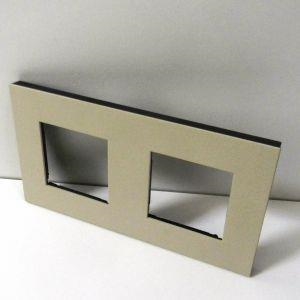 Horizontal double plate spacing 71mm White