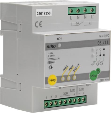 Modular dimmer for switching and dimming of electronic control gear