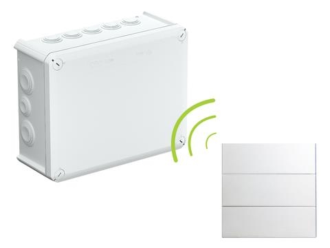 Controlemodule + 6 contactdozen op afstand te bedienen RF + Wifi in IP66 behuizing