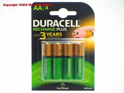 Batterij Ni-Mh Duracel Hr06-AA 1300mAh oplaadbaar plus blister van 4