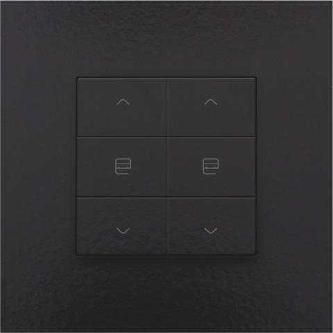 Commande de moteur double pour Niko Home control Bakelite Black