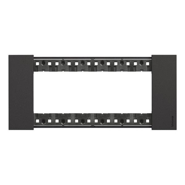 LNow - cover plate 6 modules Black