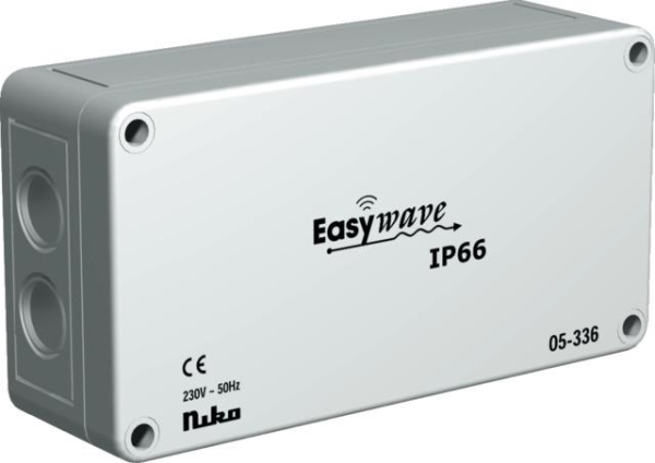 Surface - mounting RF receiver, IP66 with 2 channels