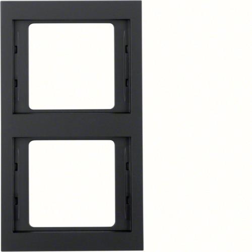 Frame 2gang vertical, K.1, Anthracite matt, lacquered