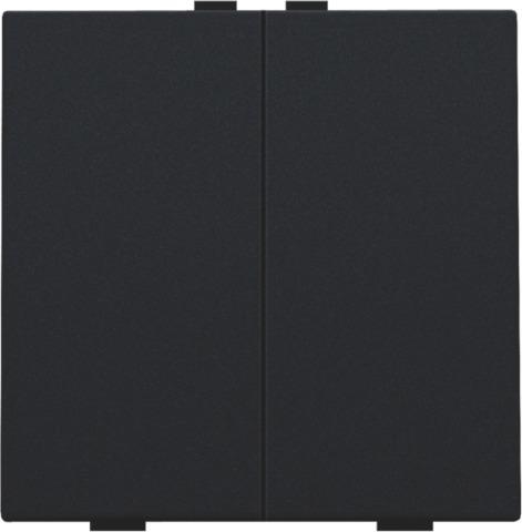 Tweevoudige drukknop voor Niko Home control Black Coated