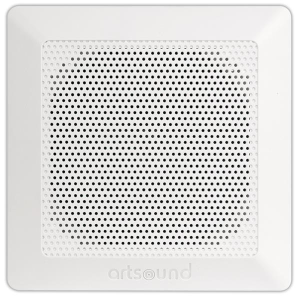 Dc84, waterproof, 2 - way inwall loudspeaker, square, 100W, White (2 pieces)