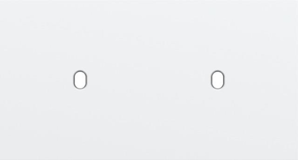 Double cover plate, horizontal 71 mm centre distance, for two single switching functions, Niko Toggl