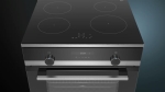 Cuisinière iQ500 électrique table de cuisson induction, 4z, four universel Plus, 7 modes, horloge él