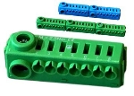 Green ground terminal without screws Conexbox 3 x 25 + 21 x 4mm²